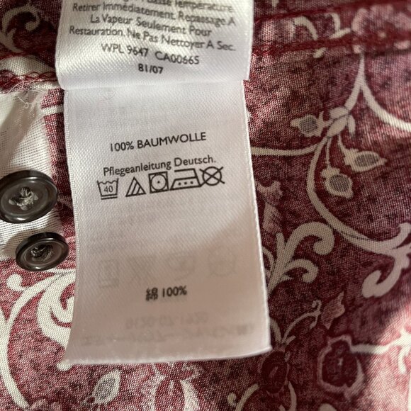 Mens Eddie Bauer Button Down Dress Shirt Floral Top Size L Wrinkle Resistant u - Picture 11 of 11